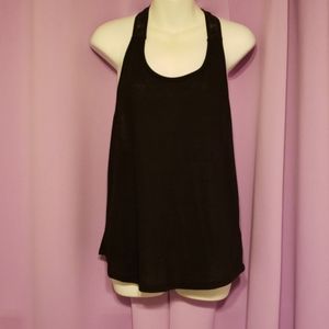 NWOT Black racerback tank top